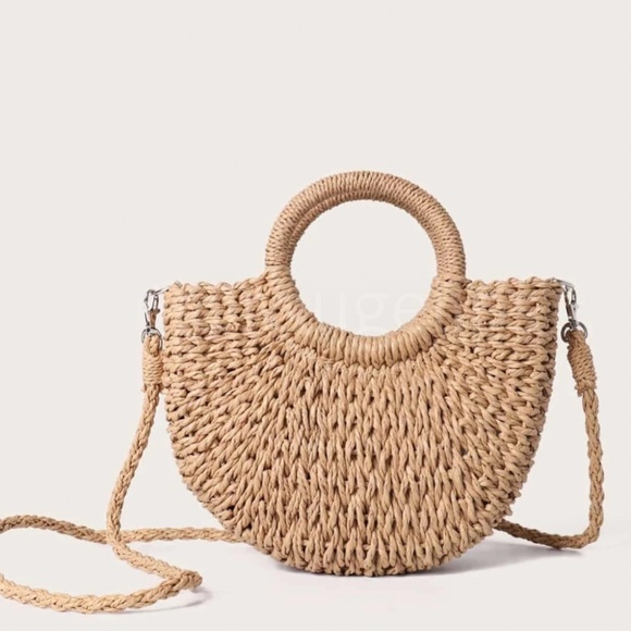 Rouge! Handbags - Straw Round Mini Bag Shoulder Strap